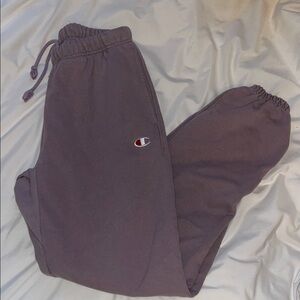 Champion Purple Sweatpants with Elastic Waistband
